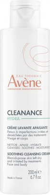 Крем для умывания Avene Cleanance Hydra Очищающий успокаивающий для проблемной кожи (200мл)