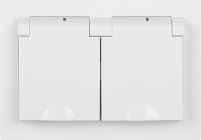 Розетка INTRO Accent 6-210-01 / Б0063577 (белый)