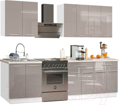 Кухонный гарнитур Кастанье Мила 2.0 (серый камень)