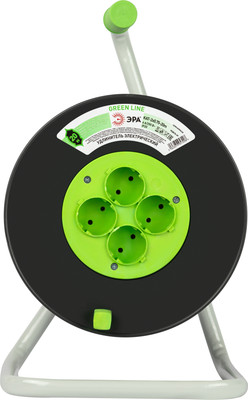Удлинитель на катушке ЭРА Greenline KAT-2x0.75-20m / Б0065069