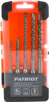 Набор буров PATRIOT SDS Plus 815010101 (5шт)