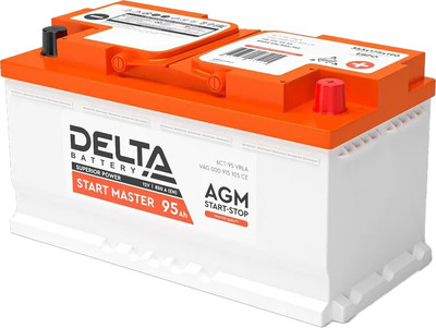 Автомобильный аккумулятор DELTA R Start Master AGM (95 А/ч)