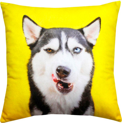 Подушка декоративная MATEX Fantasy Animals. Хаски / 58-854 (желтый/белый/черный)