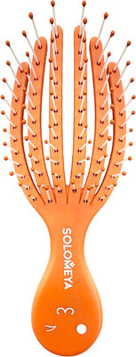 Расческа-массажер Solomeya Detangling Octopus Mini Wet & Dry Orange  / 14-2084 (оранжевый)