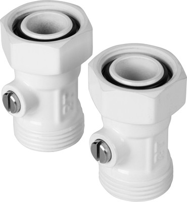 Монтажный комплект для радиатора Royal Thermo Набор нижнего подключения Прямой раздельный RANPP13434WH (белый)