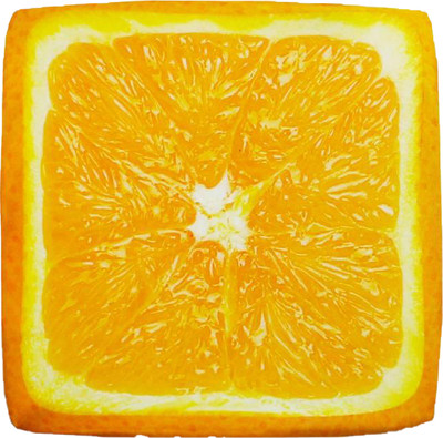 Подушка на стул MATEX Frutis Cuadro Line. Апельсин / 30-867 (оранжевый)