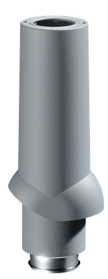 Выход вентиляционный на крышу Docke Premium Труба ИЗЛ-125/700 / PRAK-1045 (серый)