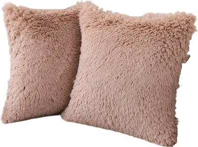 Комплект подушек декоративных MATEX Plush Line / 56-034 (2шт, темно-розовый)