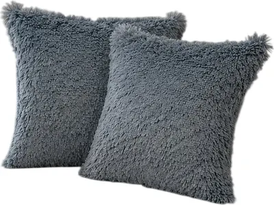 Комплект подушек декоративных MATEX Plush Line / 59-295 (2шт, темно-серый)