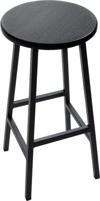 Табурет барный Stal-Massiv SMH-63 (дуб черный/черный)