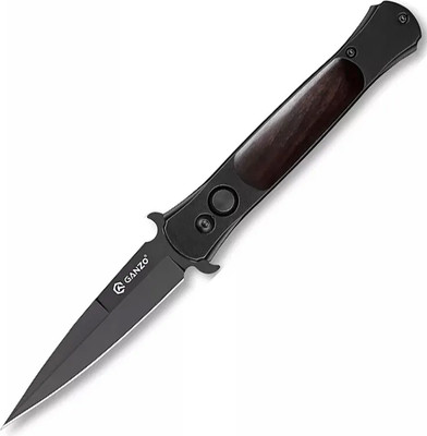 Нож туристический GANZO G707B (черный)