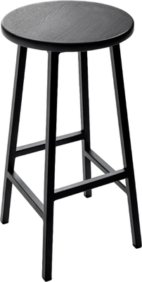 Табурет барный Stal-Massiv SMH-76 (дуб черный/черный)
