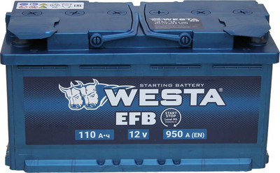 Автомобильный аккумулятор Westa EFB 6СТ-110 VLR Euro ПEFB0026 (110 А/ч)