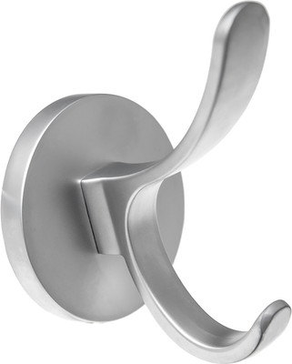 Крючок для одежды Kerron KR 0350 SC двухрожковый (матовый хром)