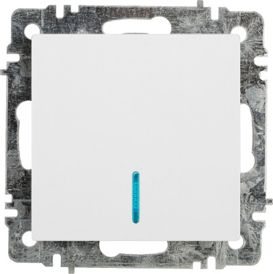 Выключатель INTRO Accent 6-102-01 / Б0063445 (белый)