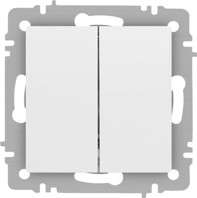 Выключатель INTRO Accent 6-107-01 / Б0063554 (белый)