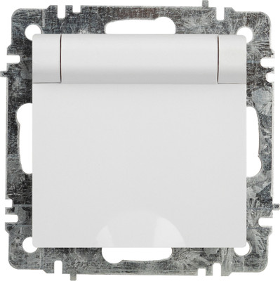 Розетка INTRO Accent 6-203-01 / Б0063709 (белый)