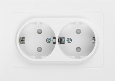 Розетка INTRO Accent 6-208-01 / Б0063528 (белый)