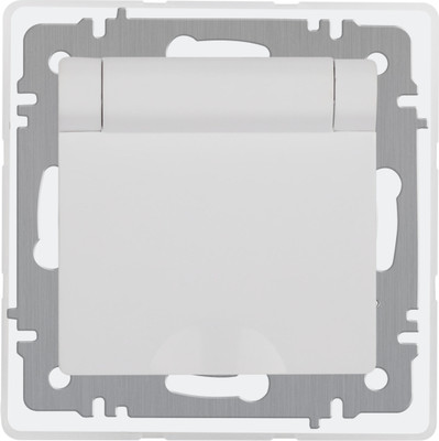 Розетка INTRO Accent 6-209-01 / Б0063553 (белый)