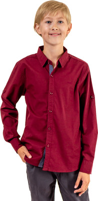 Рубашка детская Isee UN-71850B (р-р 38/158-164, бордовый)