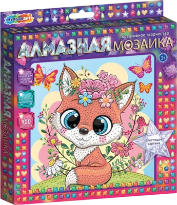 Набор алмазной вышивки MultiArt Милая Лисичка / AM20X20-108988