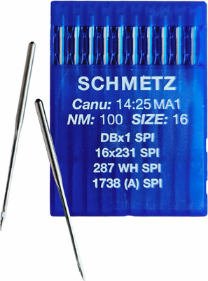 Набор игл для промышленной швейной машины Schmetz DBx1 100 SPI Sch-10 (10шт, для шелка)
