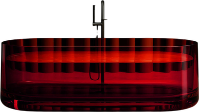 Ванна из полиэфирной смолы Abber Kristall AT9708 Rubin (красный)