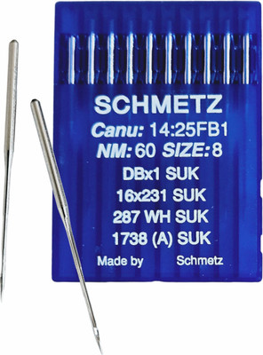 Набор игл для промышленной швейной машины Schmetz DBx1 60 SUK Sch-10 (10шт, для высокоэластичных тканей)