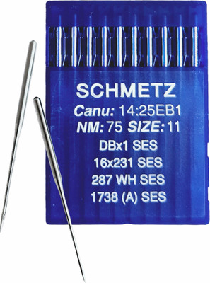 Набор игл для промышленной швейной машины Schmetz DBx1 75 SES Sch-10 (10шт, для трикотажа)