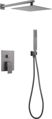 Душевая система со смесителем Abber Daheim AF8219NG (никель)