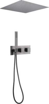 Душевая система со смесителем Abber Daheim AF8255NG (никель)