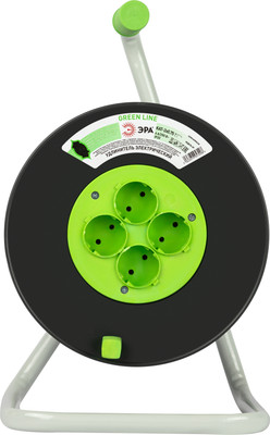 Удлинитель на катушке ЭРА Greenline KAT-2x0.75-30m / Б0065140