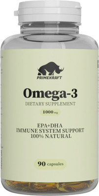 Жирные кислоты Prime Kraft Омега-3 1000 (90капсул)