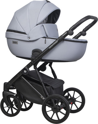Детская универсальная коляска Riko Montana Ecco 3 в 1 (серый)