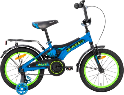 Детский велосипед Nialanti Mickey 16 2025 (синий, разобранный, в коробке)