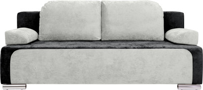 Диван KRONES Атлант (велюр черный/молочно-серый)