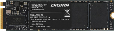 SSD диск Digma Mega M2 M.2 2280 2TB DGSM3002TM23T