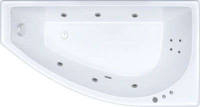 Ванна акриловая Triton Бэлла 140x77 L Экстра Стандарт Flat  (с гидромассажем)