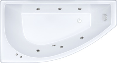 Ванна акриловая Triton Бэлла 140x77 Экстра Базовая Flat R (с гидромассажем)