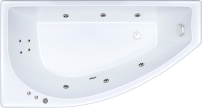 Ванна акриловая Triton Бэлла 140x77 Экстра Стандарт Flat R (с гидромассажем)