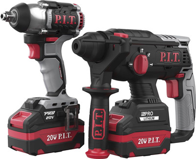 Набор электроинструмента P.I.T P0003-02 (с гайковертом)