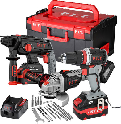 Набор электроинструмента P.I.T PWS20H-125B+PSB20H-10C+PBH20H-22B / P0005-03