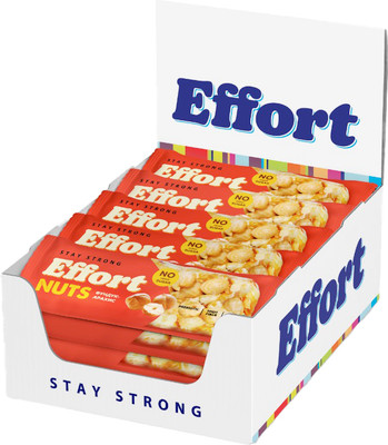 Набор протеиновых батончиков EFFORT Фундук-арахис (20x35г)
