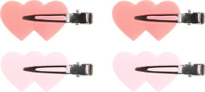Набор заколок для волос Solomeya No Crease Hair Clips Heart / 14-2094 (4шт)