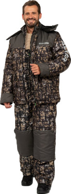 Костюм для охоты и рыбалки Huntsman Альтаир -45°C КМФ 005 Хаки (р.52-54/170-176)