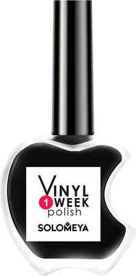 Лак для ногтей Solomeya One Week Vinyl Polish Black тон 32 (13мл)