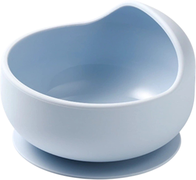 Тарелка для кормления BabyOno Силиконовая с присоской / 1481/01 (голубой)