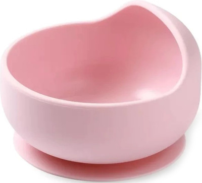 Тарелка для кормления BabyOno Силиконовая с присоской / 1481/02 (розовый)