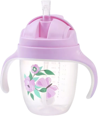 Поильник BabyOno С трубочкой / 1464/05 (240мл, лиловый)