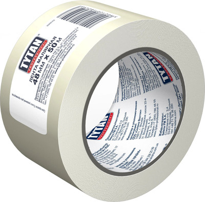 Лента малярная Tytan Professional 48мм / 11540 (25м, белый)